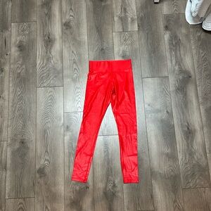 Carbon38 Red Performance Leggings